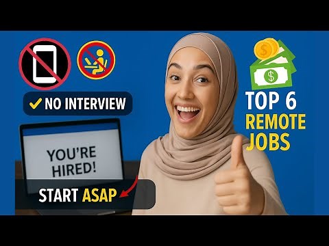 6 Remote Jobs That HIRE You WITHOUT an Interview! (No Experience Needed)