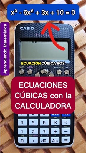 How to SOLVE a CUBIC EQUATION with a SCIENTIFIC CALCULATOR 🤔