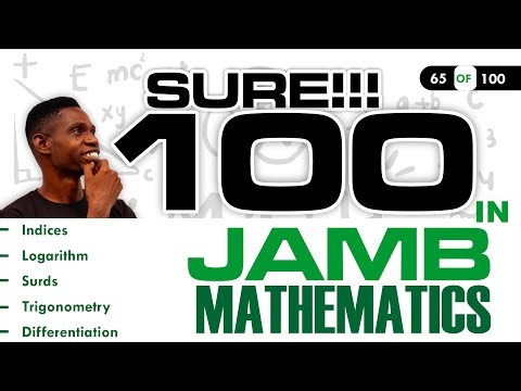 JAMB Mathematics 65: Indices, Trigonometry, Differentiation and Statistics | UTME Maths 2026