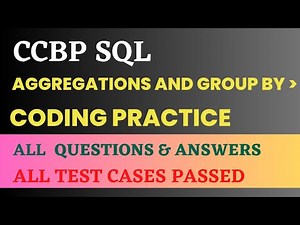Aggregations and Group By | Coding Practice | SQL | NxtWave | CCBP 4.0