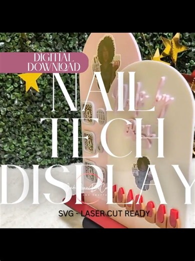 Download this #lasercut #svg file on JadePennDotCom Etsy. Perfect for your #nailtech #digitaldownload #glowforge