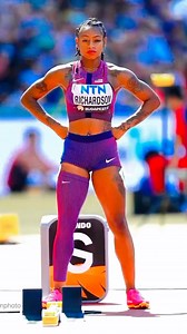 Sha'Carri ❤️‍🔥🤯✨| Budapest 23 . . . Sha'Carri Richardson is an American track and field sprinter who competes in the 100 metres and 200 metres. Richardson rose to fame in 2019 as a freshman at Louisiana State University, running 10.75 seconds to break the 100 m collegiate record at the NCAA Division I Championships. This winning time made her one of the ten fastest women in history at 19 years old. . . . #trackandfield #track #DL #olympics #athletics #UsainBolt #NoahLyles #Lyles #200m #TrackLi