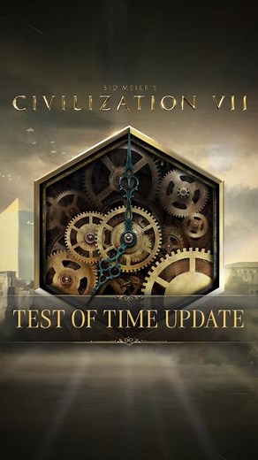 𝐓𝐄𝐒𝐓 𝐎𝐅 𝐓𝐈𝐌𝐄, a comprehensive free update to the core #Civ7 experience based on community feedback across every Age, releases May 19, 2026! #civilization #Civgame #gamingontiktok #strategygames