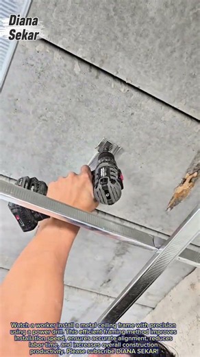 Metal Ceiling Frame Installation | Fast & Accurate Steel Framing Process