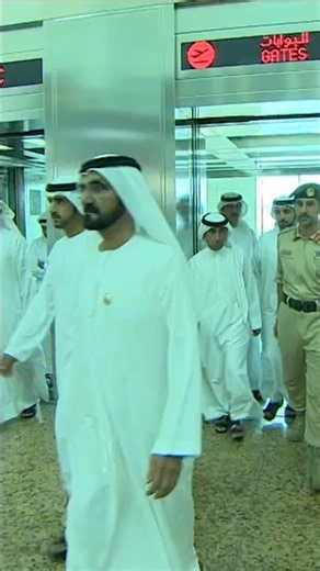 Sheikh Mohammed Bin Rashid Al Maktoum Sheikh Hamdan Fazza Sheikh Ahmed Bin Saeed Visit Dubai Airport