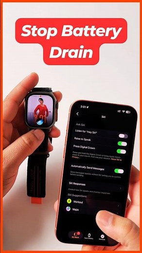 Apple Watch Battery Drain? Fix It FAST With This Hidden Trick! 🔋 #iphonewatch #applewatchultra
