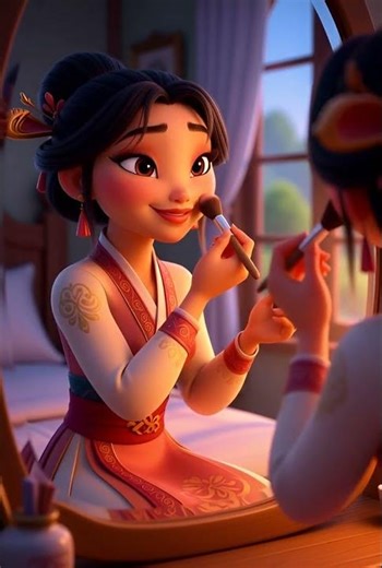 makeup tutorial by Mulan.#disney #animation #makeup #hudabeauty