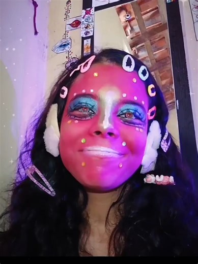 Creative Red and White Makeup Inspiration