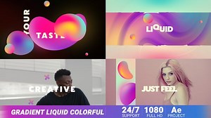 Gradient Liquid Colorful