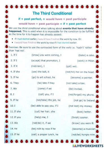 Conditional (third) worksheet