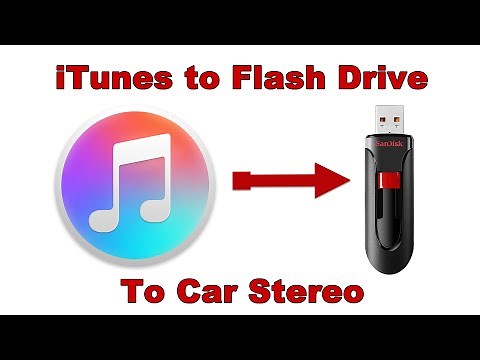How to quickly move iTunes to a Flash Drive for your car stereo