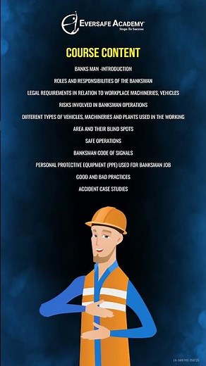 Who is a Banksman? | Learn to Control Heavy Vehicles Safely – VMBSC Course at Eversafe Academy 🦺🚧
