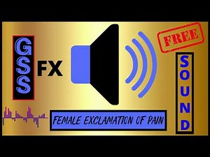female exclamation of pain - Sound Effect HD (No Copyright Sound)