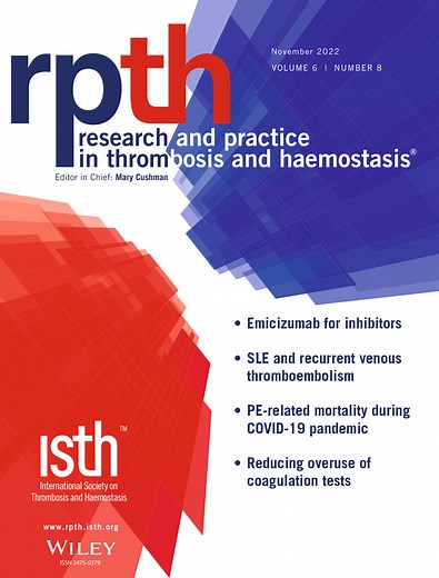 Research and Practice in Thrombosis and Haemostasis