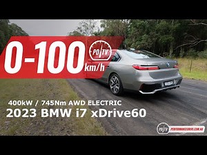 2023 BMW i7 xDrive60 0-100km/h & motor sound