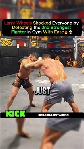 Larry Wheels Shocked Everyone by Defeating the 2nd Strongest Fighter in Gym With Ease🔥🥋 #wrestling