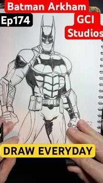 Live highlight/ BATMAN ARKHAM KNIGHT /,DC VIDEO GAMES/ GCI STUDIOS / DRAW EVERYDAY/ EP174