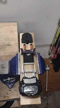 Alpine Toe in a telemark binding!