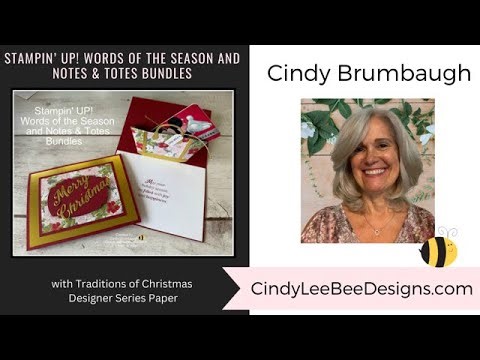 Stampin' UP! Notes & Totes Gift Card Holder Card