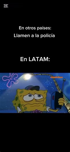 Escapa de ahí esponja🗣️ #memes