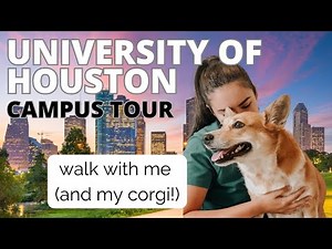 University of Houston Campus Tour | Walk with Me & My Corgi in 4K | Texas Colleges