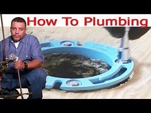 Repair floor under and toilet flange for sample