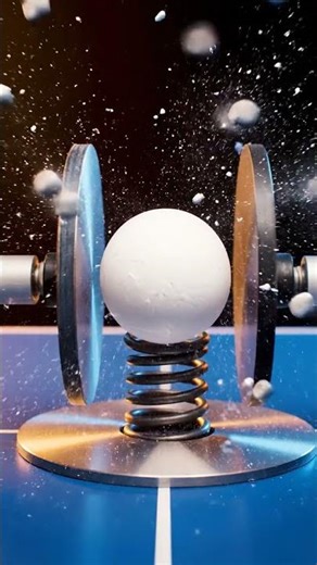 Ping-Pong Ball Hits Ten Moving Targets, Unbelievable