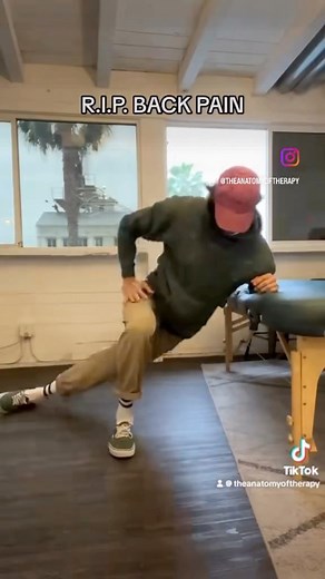 5.5K views · 25 reactions | Releasing one sided low back pain. QL stretch plus opposite Glute strengthening | The Anatomy of Therapy | Facebook
