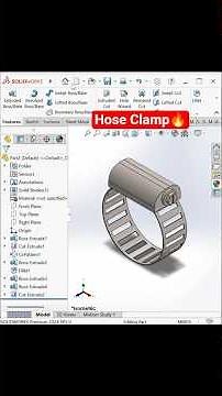 SolidWorks Tips And Ticks | SolidWorks Hose Clamp Tutorial #trending #fyp #foryou #solidworks