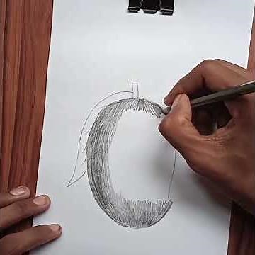 How to draw mango step by step | Easy Mango drawing for kids| Mango Drawing| Pencil Sketch