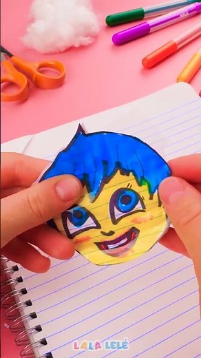 Vamos Fazer Bonecas de Papel 📑 Inspiradas em Divertida Mente! 💖 #bonecadepapel #divertidamente
