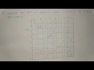 Digital Signal Processing - 8 Point DFT (shortcut) Problem