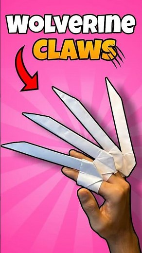 Wolverine Paper Claws Easy 😱#shorts