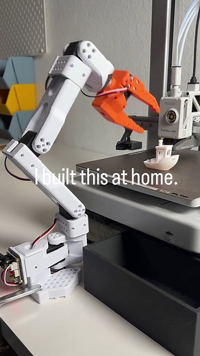 3D Printed Robotic Arm Assembly at Home