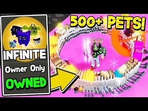 OWNER GAVE ME INFINITE PETS IN UNBOXING SIMULATOR! *500+ PETS* Roblox