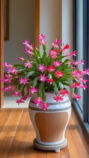 147K views · 15K reactions | Blooming in defiant pink while the world rushes to red and green—this Christmas cactus just declared itself the rebel of holiday decor! #fblifestyle | Flower lovers | Facebook