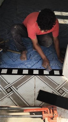 Door border design#tiles #tilesdesign #hadwork #shortvideo