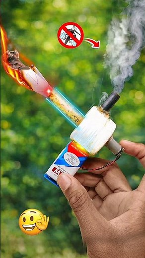 DIY Mosquito Killer Fog Machine with DC Motor #experiment #diy
