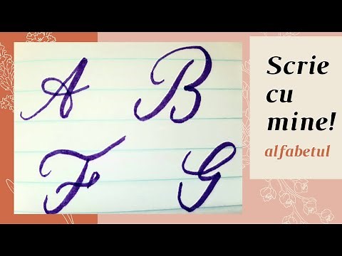 Cum scriu litere de mana - alfabetul