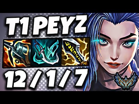 T1 Peyz Jinx vs Aphelios [ ADC ] Korea Challenger Patch 25.24