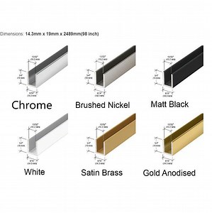 [Hot Item] 10mm Glass Aluminum U Channels Profiles