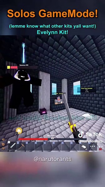 Playing with the EVELYNN KIT! 🔥🥳 #bedwarsroblox #naruto #gaming #bedwars #roblox #combos #gameplay #evelynn