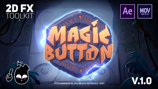 Magic Button - 2D FX animation toolkit [After Effects   Pre-rendered clips]