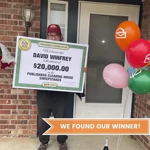 Our winner has been found! Stay tuned for the full winning moment story! 🤩🎈🧡💵 | PCH Prize Patrol