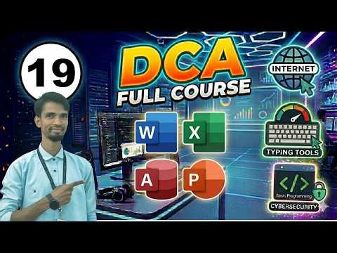 DCA FULL COURSE II DAY - 19 II MAIL MERGE II IN HINDI