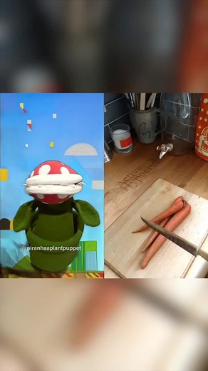 Creating Fun Piranha Plant Puppets with Carrots