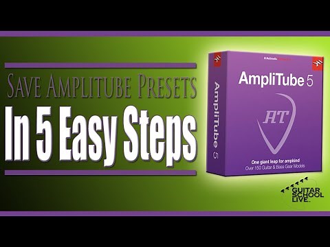 How to save custom Amplitube 5 presets to the preset browser (in 5 Easy Steps)