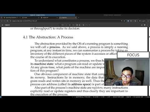 Live study: read along book "Operating Systems: Three Easy Pieces" (Part 5)