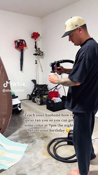 Learn How to Spray Tan at Home with Your Partner