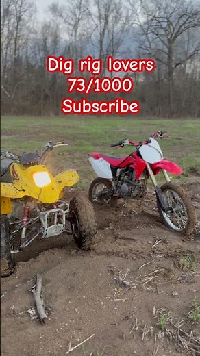 Dig rigs #dirtbike #outdoors #fyp #fourwheeler #mudding